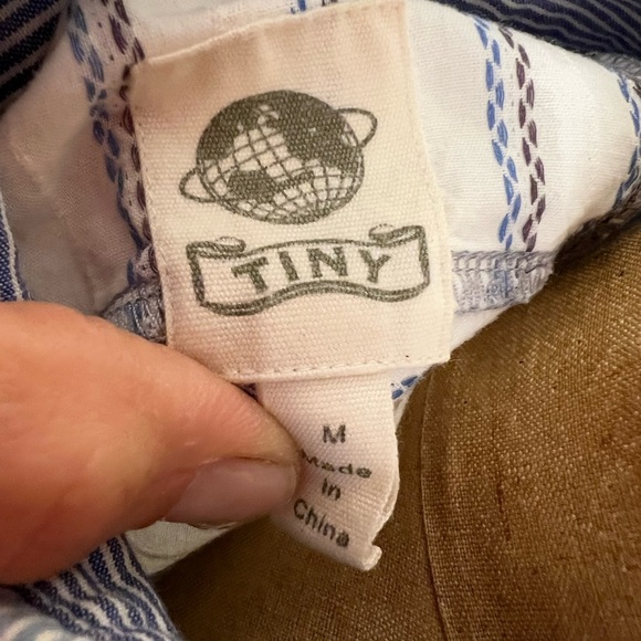 Anthropologie Tiny brand top ribbed and blouse in one size medium - Picture 6 of 6